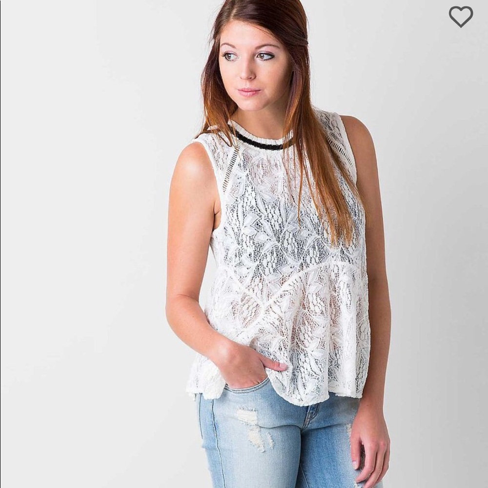 Free People Lace Tank Top